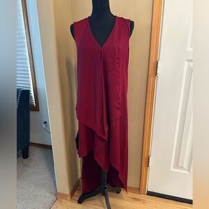 BCBGMaxAzria Tara high low ruffle dress XS